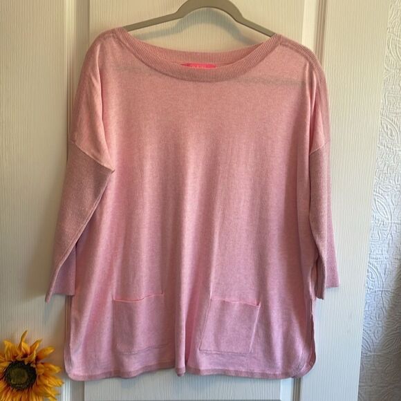 Lily Pulitzer Pink Cool Knit Long sleeve top Cobo Sweater - XS- Great Condition - Picture 6 of 12